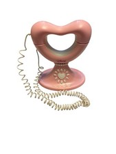 Disney Princess Pink Heart Shape Real Phone Corded Home Girls Y2K 90s Untested