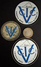 Vintage Mining Decals Virginia Iron Coal Come Co Lot Of 3