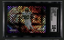 2023 Panini Prizm Breece Hall Fireworks Purple Power #/49 SGC 10  💎 MINT POP 1