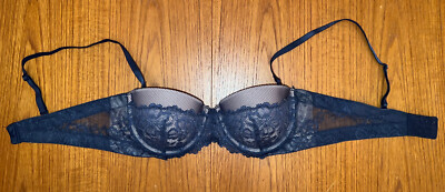 Maidenform Extreme Lift Multi-Way Underwire Push-Up Bra Navy/Gloss, Sz 36B