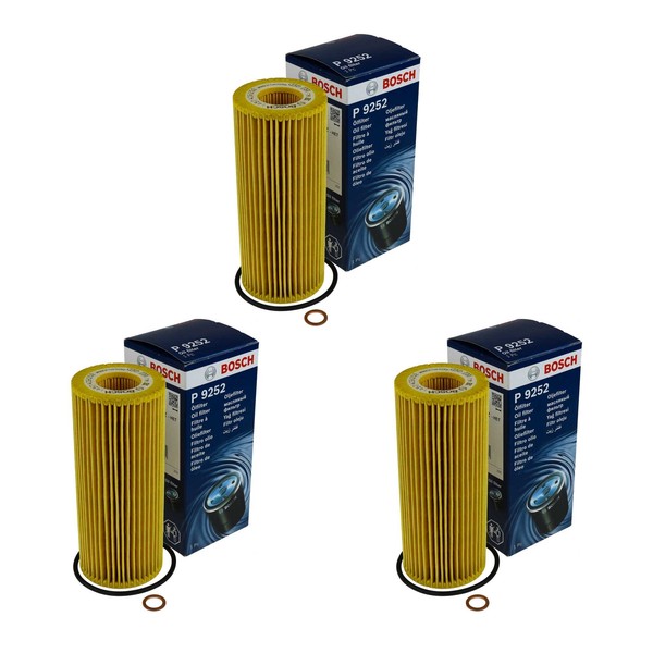 3X Bosch ÖLfilter 1 457 429 252 Oil Filter-image