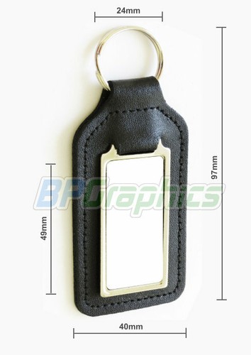 RD 400 Red With Black Speed Blocks Leather Keyring Key Fob for Yamaha RD400 NOS - Picture 2 of 2