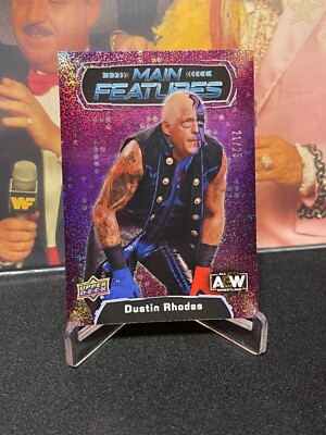 Dustin Rhodes # 2022 UD AEW All Elite Wrestling MAIN FEATURES PURPLE /25 #MF-30