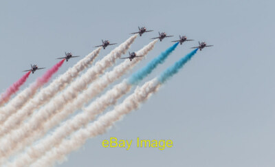 Foto 6x4 Red Arrows Display Team Farnborough Air Show 2014 wegen eines Vogels c2014