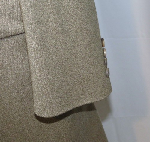 Paul Stuart Taupe Gabardine Velvet Collar Chesterfield 40S - Picture 6 of 13