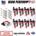 8Pack Ignition Coil+Spark Plug+Wire Set For Chevy Silverado 1500 GMC Tahoe UF742