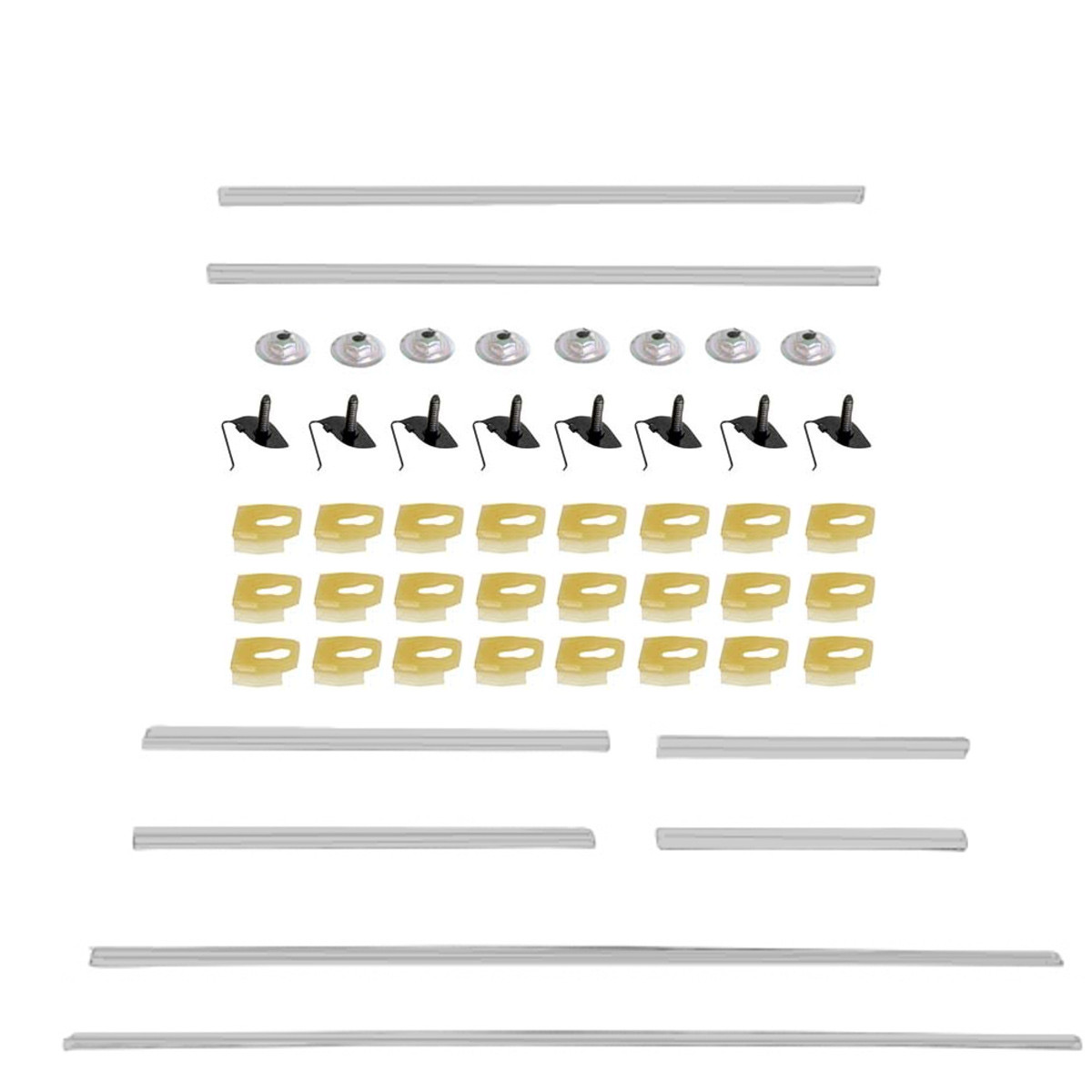 1969 El Camino Body Side Trim Moldings Right/Left 8 PCS w/Clips eBay