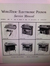 Service Manual WURLITZER Electronic Piano 200 203 203W 206 207 207V 214 214V 215