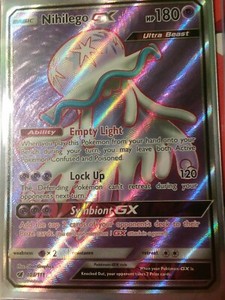 Pokemon Nihilego GX Crimson Invasion 103/111 Full Art Rare Holo Card NEAR MINT**