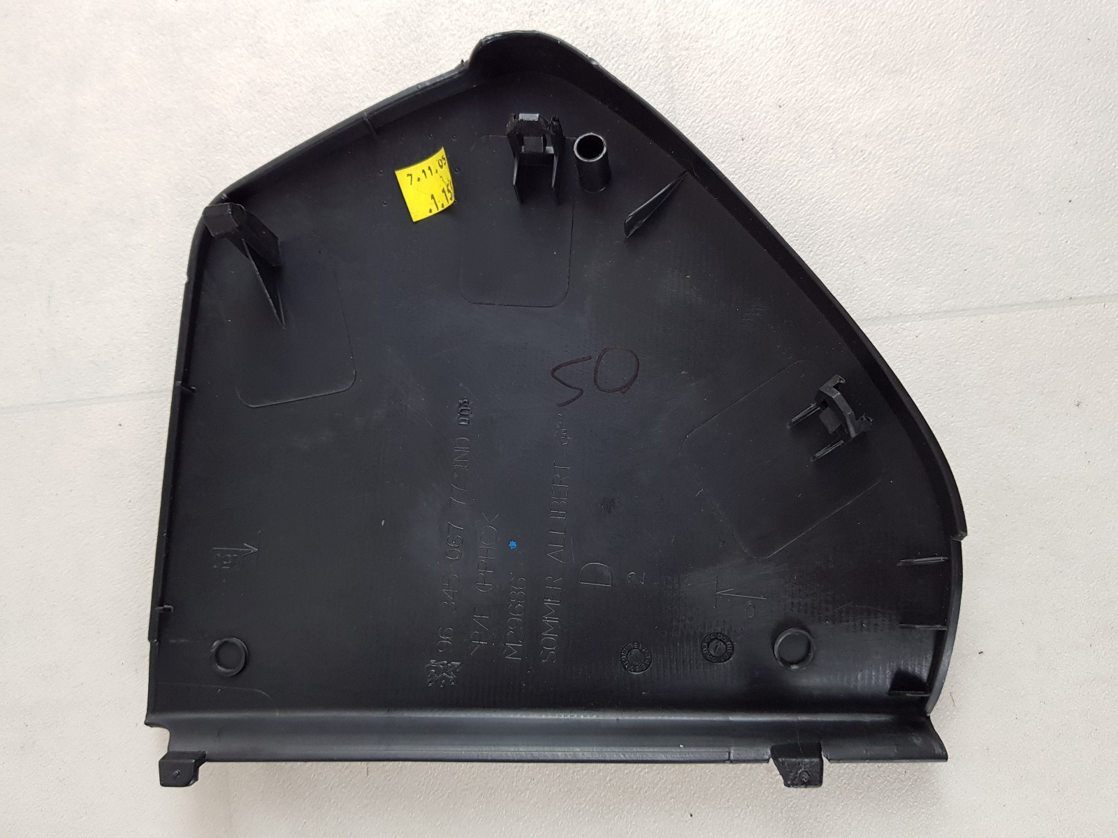 PEUGEOT 307 307CC MK1 0108 FRONT DRIVER DASHBOARD END TRIM COVER