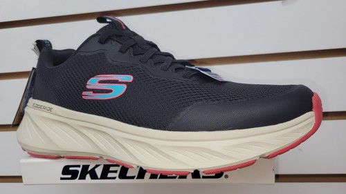 Skechers Shoes Black Men Walking Memory Foam Slip On Comfort Casual Mesh 232835
