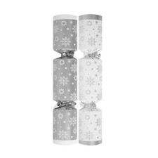 24 Pack Christmas Party Crackers 23cm Recyclable Plastic Free - Choose Design