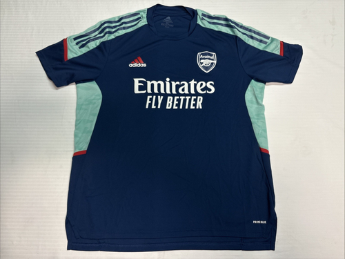 Adidas Herren Xl ARSENAL 21/25 HOME Training Trikot Fly Better Blau/Türkis/Rot