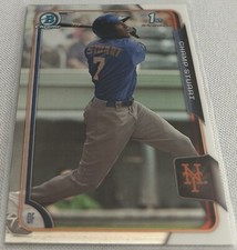 2015 Bowman Chrome Baseball Champ Stuart New York Mets 1st Bowman #BCP59
