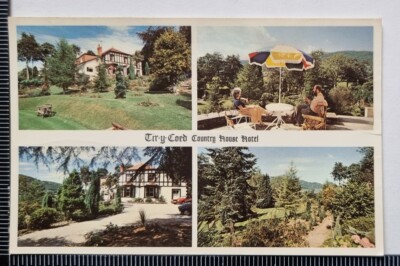 ALTE POSTKARTE 1987 TIR-Y-COED LANDHAUS HOTEL ROWEN CONWY GWYNEDD