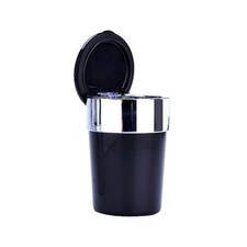 Posacenere per auto con coperchio e luce nero per porta bibite