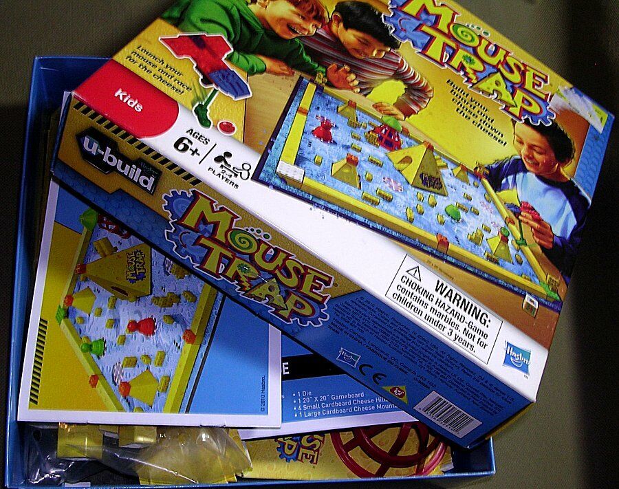  Hasbro Gaming Mouse Trap Kids Board Game, Family Board