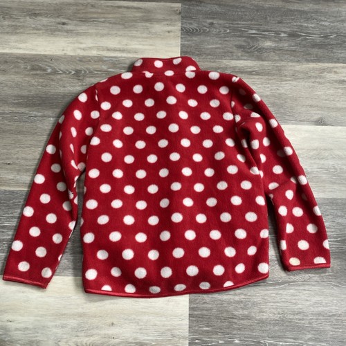 Disney Parks Minnie Mouse Fleece Red/White Polka Dot Girls Medium - Picture 4 of 6