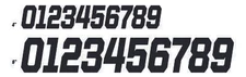 D'COR Race Series Numbers 4" Black #3 45-33-3