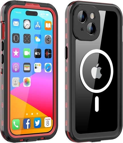 Für iPhone 15 16 Pro Max / Plus Wasserdichte Hülle Robust Full MagSafe Cover - Bild 15 von 15
