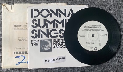 DONNA SUMMER Sings Consumer Electronics PSA Promo 1976 Vinyl  7  Soul Hear