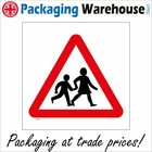 TR268 CHILDREN CROSSING ROAD SLOW DOWN TRAFFIC CAUTION SCHOOL PLAYGROUND SIGN