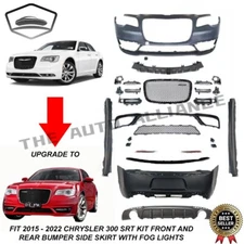 For 2015-2023 Chrysler 300C  SRT Style Front Rear Bumper Side Skirt Full Upgrade