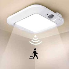 Rechargeable LED Motion Sensor Ceiling Light & Remote,Battery Operated Shed Ligh