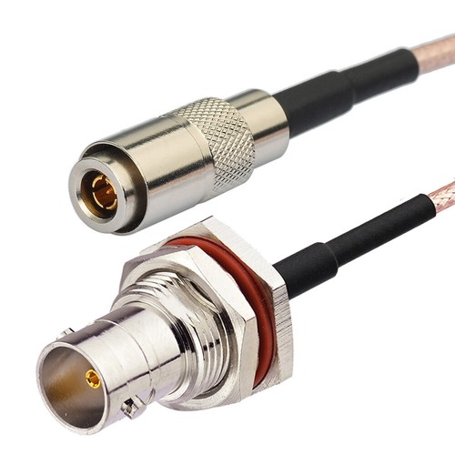 10-pak 75 Ohm BNC żeński uchwyt grodziowy zgodnie z DIN 1.0 / 2.3 RG179 3G HD SDI kabel 1m - Zdjęcie 3 z 5