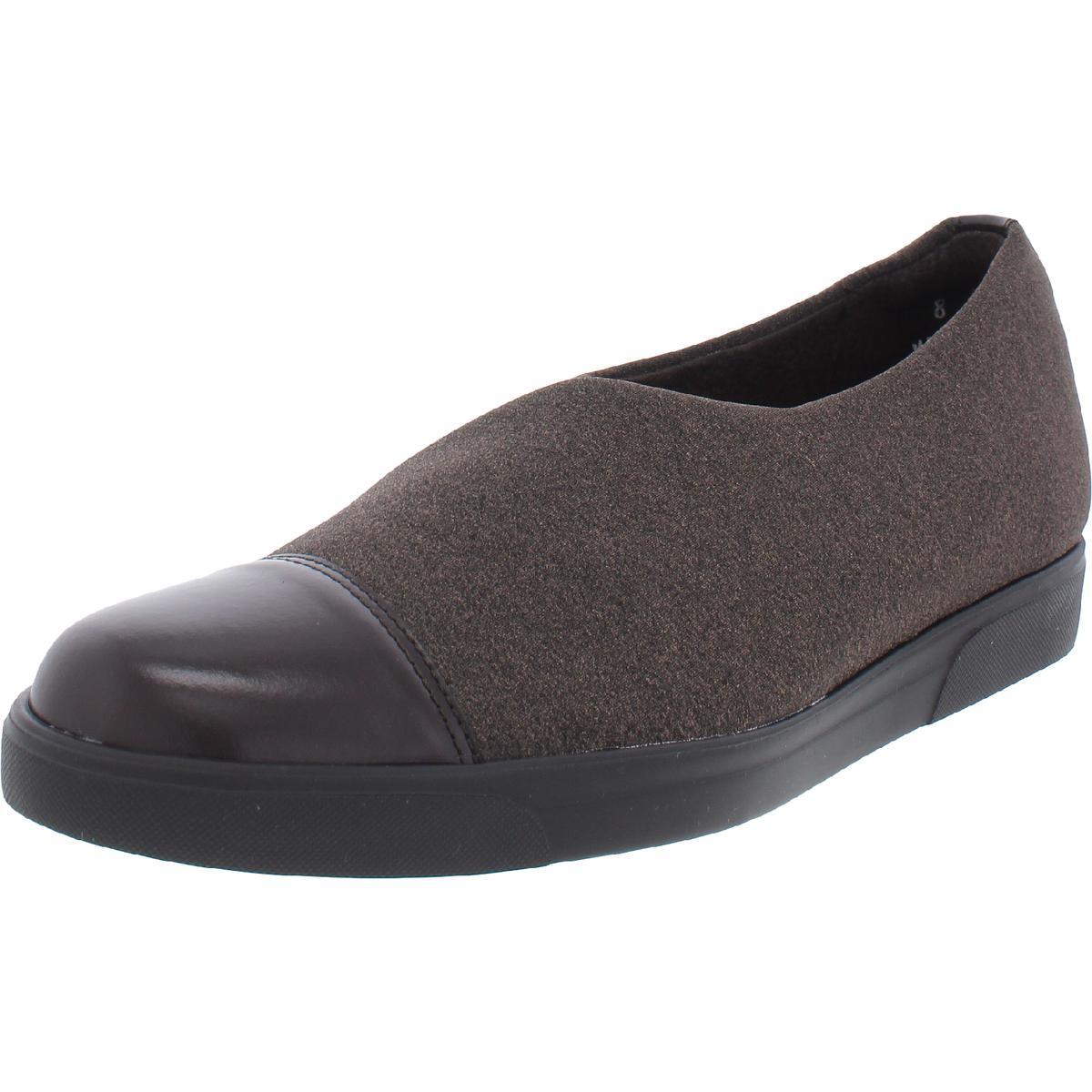 Женские балетки-слипоны Munro сливово-коричневого цвета на плоской подошве 75 Medium BM BHFO 7459 4890₽