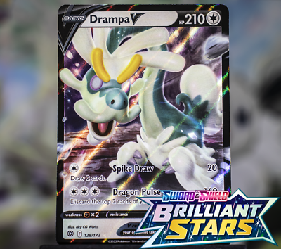 Drampa V -- NM - Mint Ultra Rare Pokemon Card -- Brilliant Stars 128/172 |  eBay