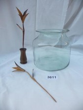 3611. Old Biedermeier glass storage jar Biedermeier glass hand blown 5 L