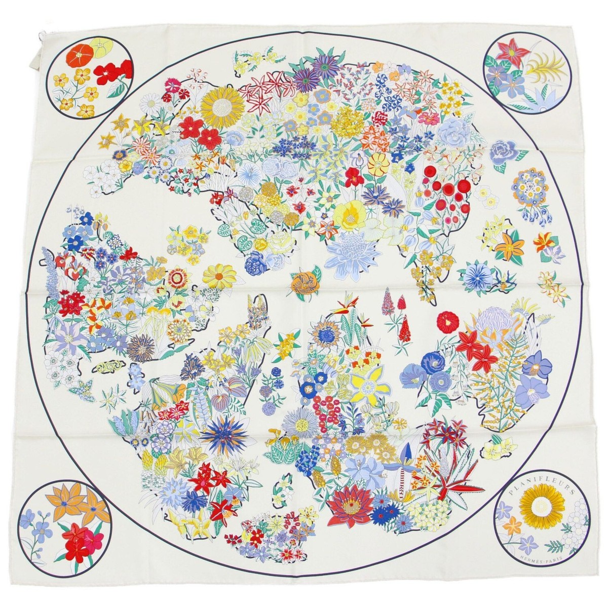 RARE HERMES Silk Scarf 