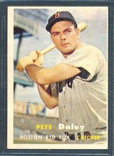1957 Topps #388: PETE DALEY Boston Red Sox ~ VG