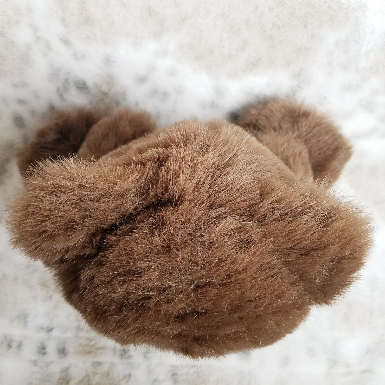 Dandee International Limited Teddy Bear 11" Plush Large Feet Burgundy Bow Pads