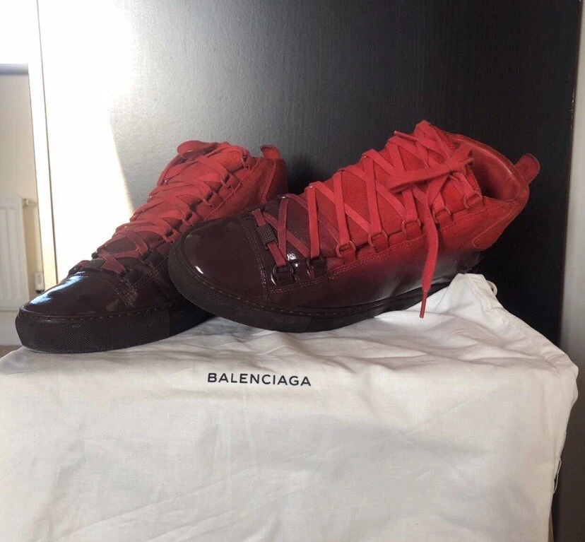 red balenciaga sneakers