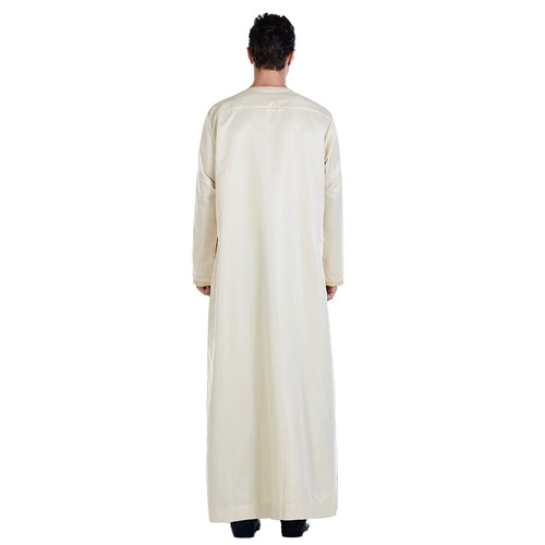 Men Thobe Robe Caftan Dishdasha Islamic Clothing Arabian Kaftan Saudi Arab Style - Picture 44 of 52