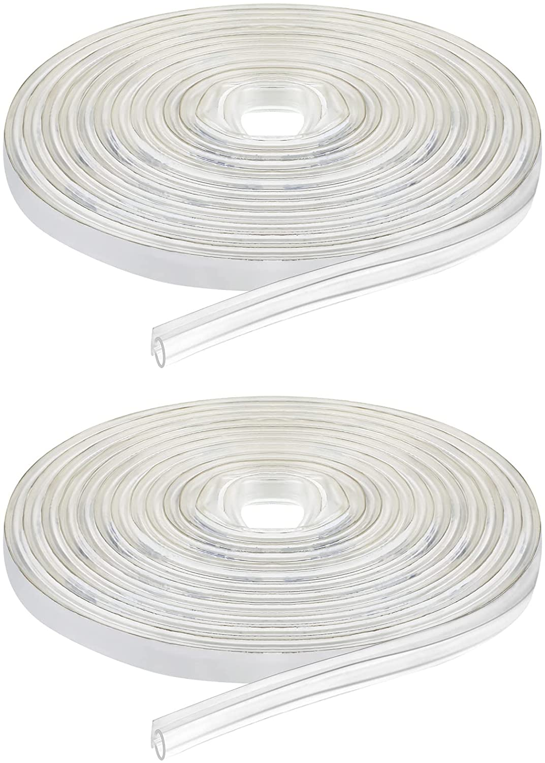 Shower Door Seal Glass Translucent, Side Seal Strip PVC Bulb Shower