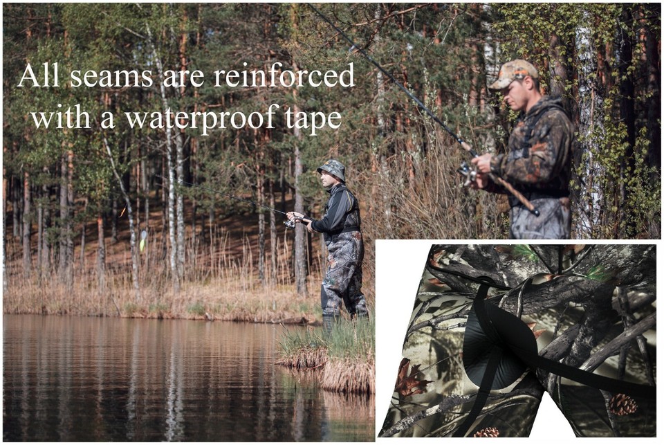 Winter Neoprene Chest Waders for cold water Warm 100 Waterproof