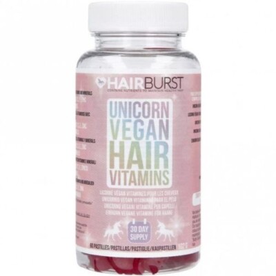 HAIRBURST Unicorn Vegan Hair Raspberry Vitamins x60