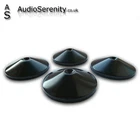 30 mm Speaker Spike Shoes Pads Feet For Speakers Subwoofer & Stand (BLACK) (X4)