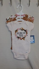 BRAND NEW GERBER ONSIES TODDLER GIRLS SHORT SLEEVE PACK OF (3) SHIRTS SIZE 3M