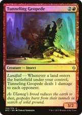 MTG FOIL Tunneling Geopede  - Battle for Zendikar #158