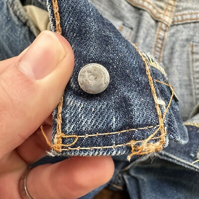Levis 501 XX Big E True Vintage 60s Redline THRASHED Denim Jeans