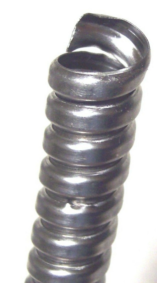 Flexible Wire Loom 3/8"I.D. Stainless Steel 10 Foot Long GG85011 Each