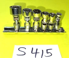 SNAP-ON TOOLS 6 PIECE 1/4 DRIVE METRIC SHORT SWIVEL SOCKET SET 6 POINT