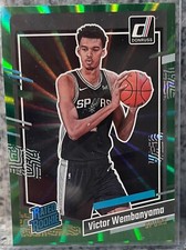 2023-24 Panini Donruss Victor Wembanyama RC #220 Rated Rookie Green Holo Laser