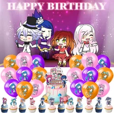 Gacha Life Party Supplies Birthday Decoration Set Balloons Cake Toppers Banner