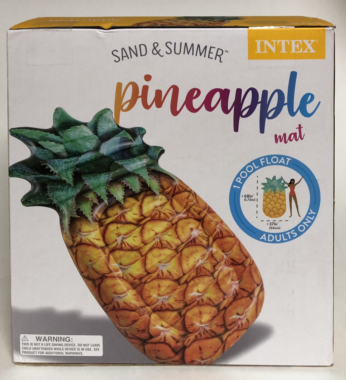 intex pineapple mat