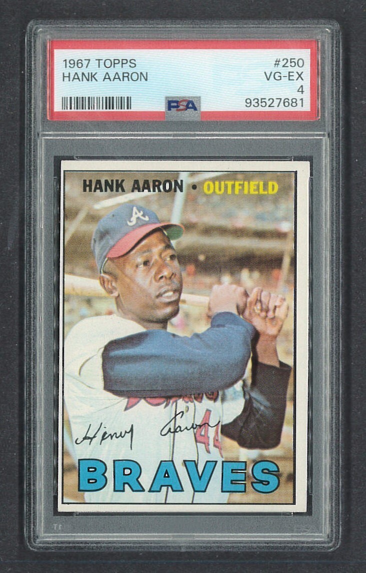 1967 Topps - #250 Hank Aaron PSA 4